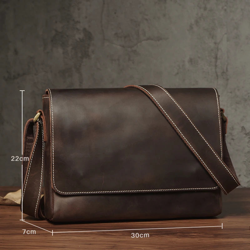 Sac en Cuir Homme Style Urbain – Bandoulière Messenger à Rabat - vue 10 | Roselys