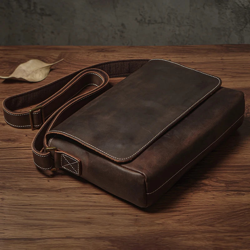 Sac en Cuir Homme Style Urbain – Bandoulière Messenger à Rabat - vue 5 | Roselys