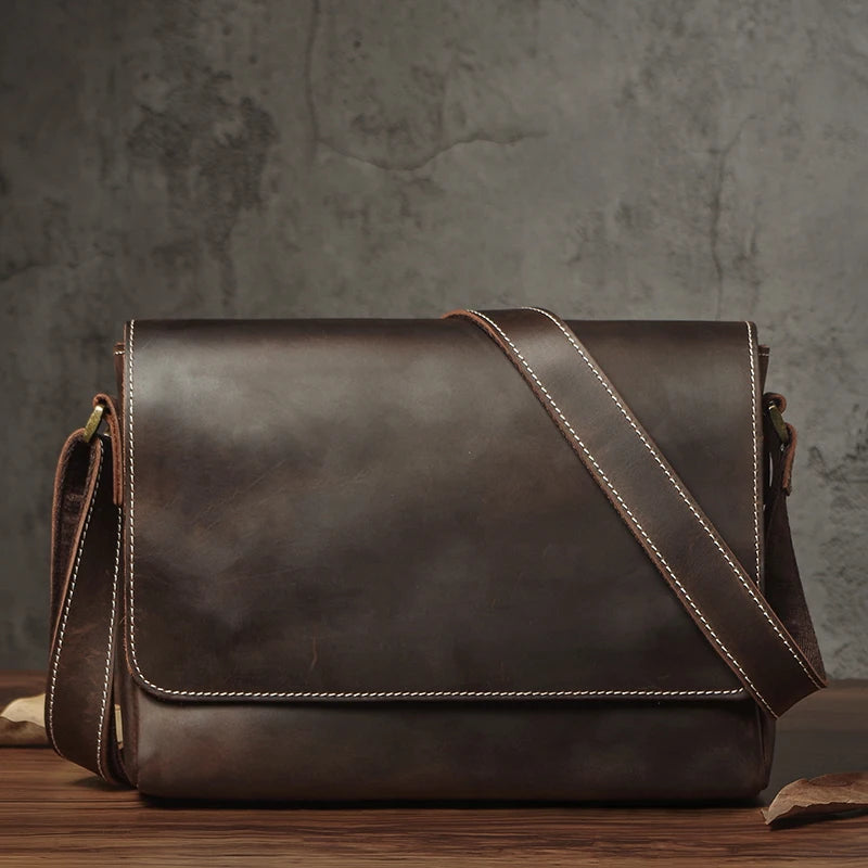 Sac en Cuir Homme Style Urbain – Bandoulière Messenger à Rabat - vue 8 | Roselys