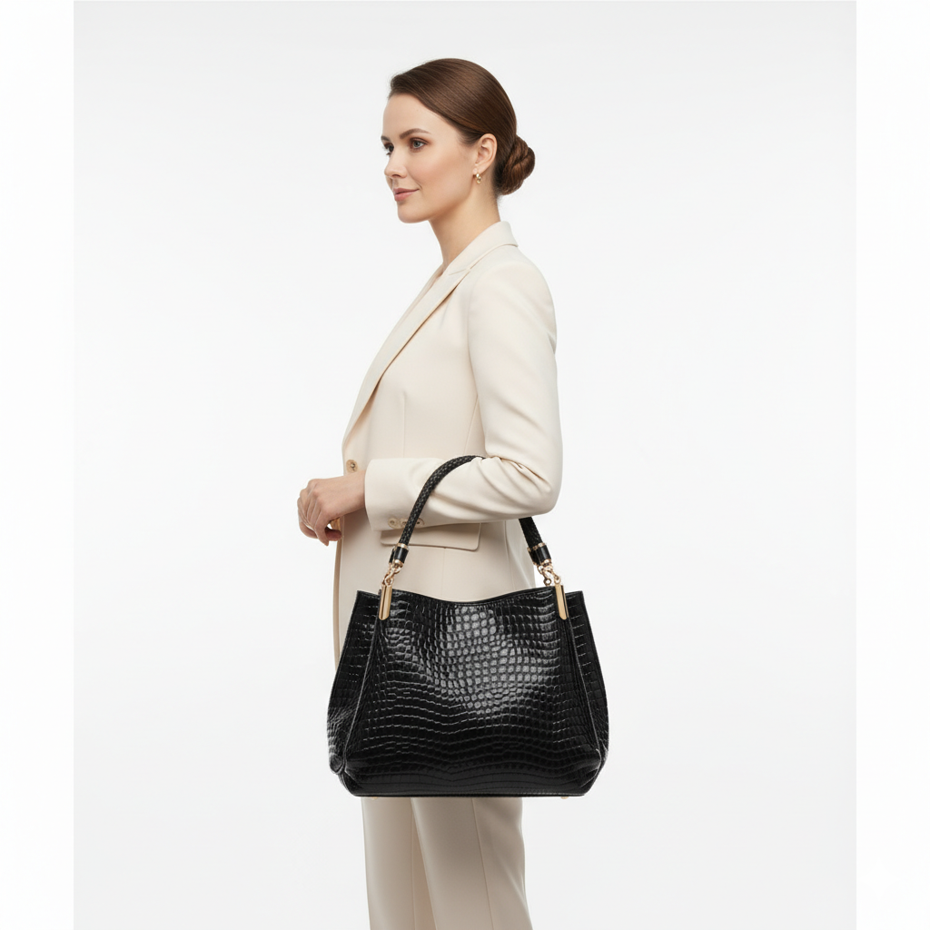 Sac en Cuir Femme Style Urbain – Fourre-Tout Grande Capacité