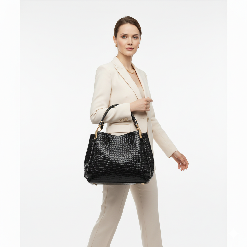 Sac en Cuir Femme Style Urbain – Fourre-Tout Grande Capacité