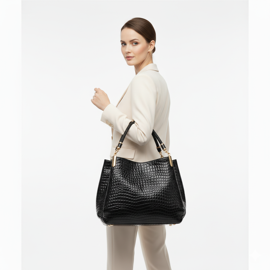 Sac en Cuir Femme Style Urbain – Fourre-Tout Grande Capacité