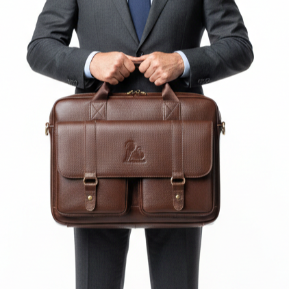 Sac en Cuir Homme Style Urbain – Porte-Documents Structuré