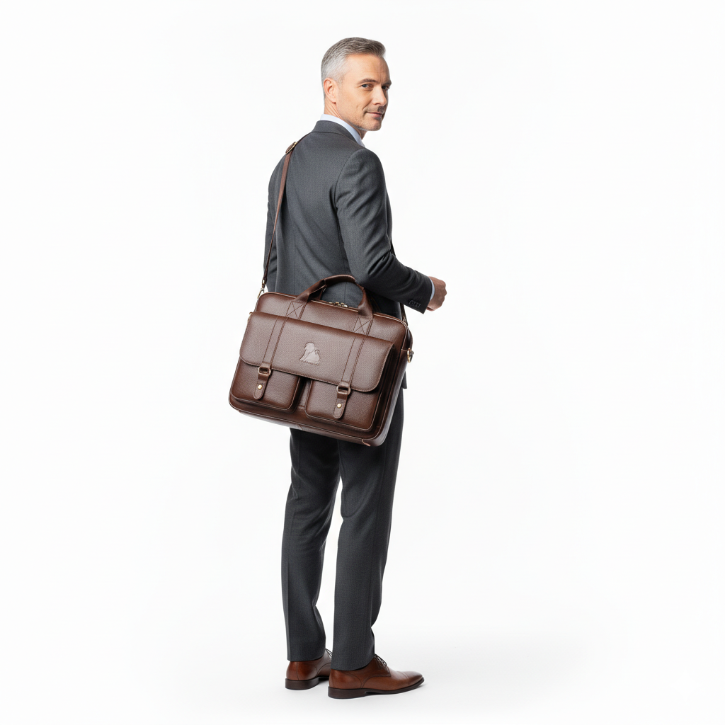 Sac en Cuir Homme Style Urbain – Porte-Documents Structuré