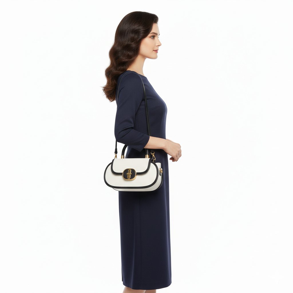 Sac en Cuir Femme Style Élégant – Format Carré Bandoulière