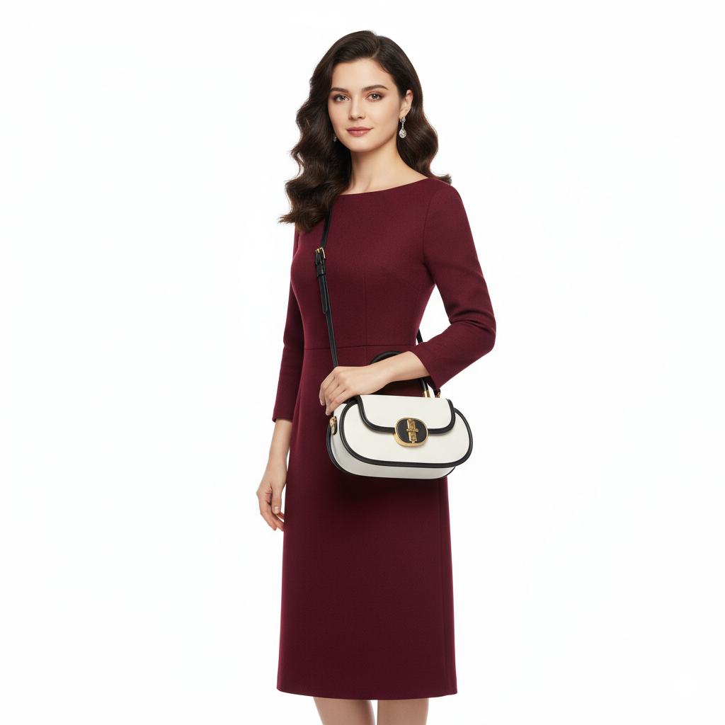 Sac en Cuir Femme Style Élégant – Format Carré Bandoulière