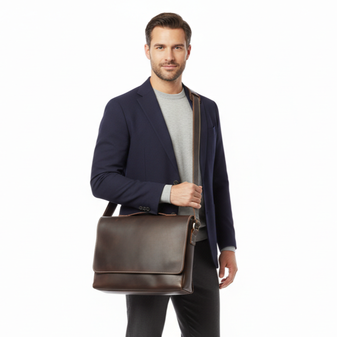 Sac en Cuir Homme Style Urbain – Bandoulière Messenger à Rabat