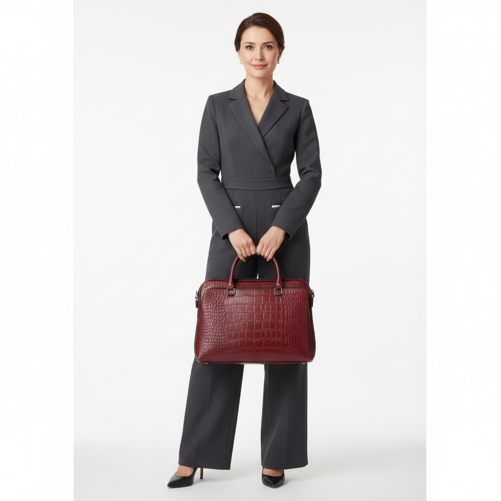 Sac en Cuir Femme Style Élégant – Format Structuré Porté Main