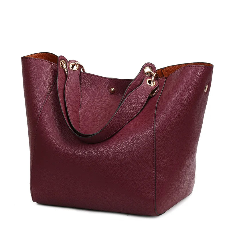 Sac en Cuir Femme Format Cabas – Grande Contenance et Style Élégant