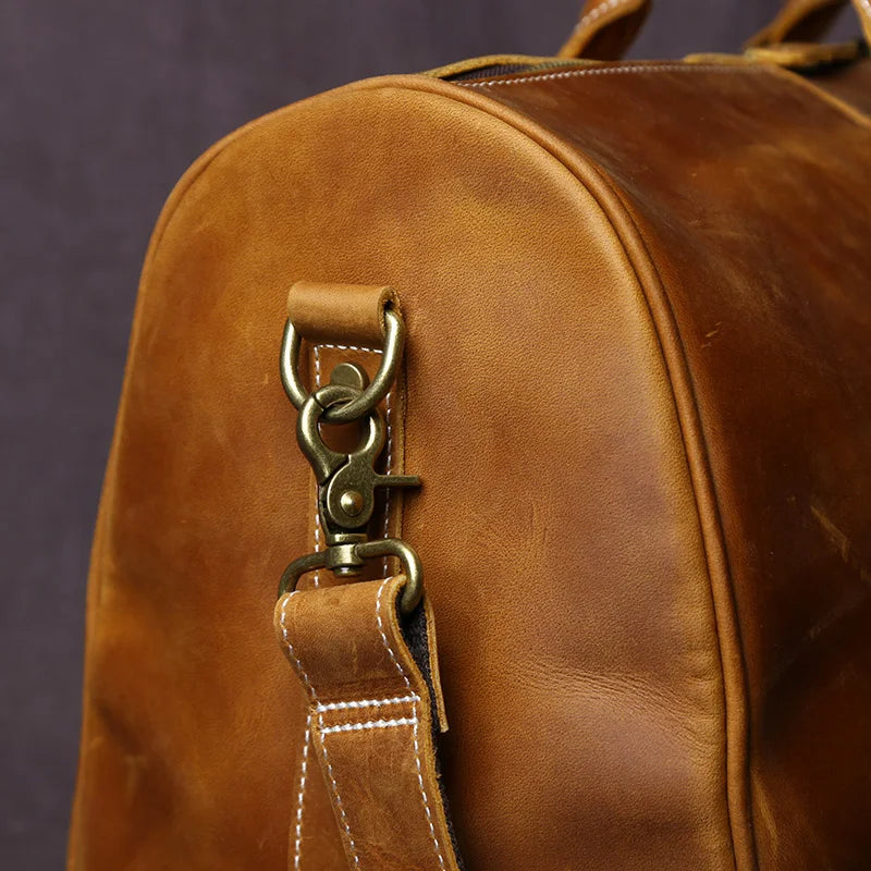 Sac en Cuir Homme de Voyage – Style Rétro Grande Capacité