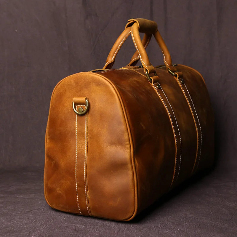 Sac en Cuir Homme de Voyage – Style Rétro Grande Capacité