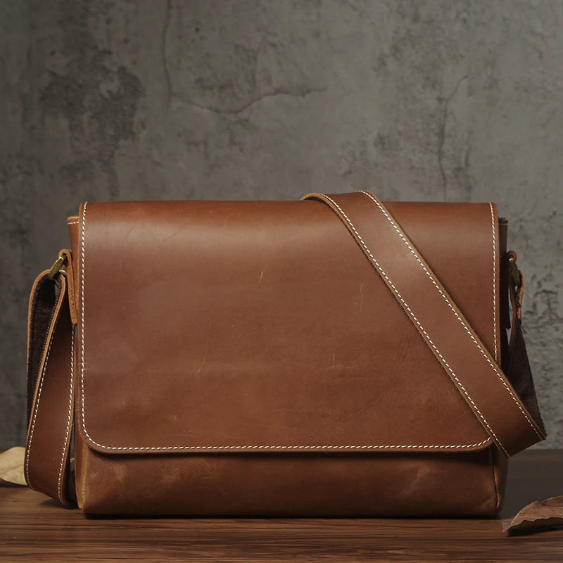Sac en Cuir Homme Style Urbain – Bandoulière Messenger à Rabat - vue 9 | Roselys