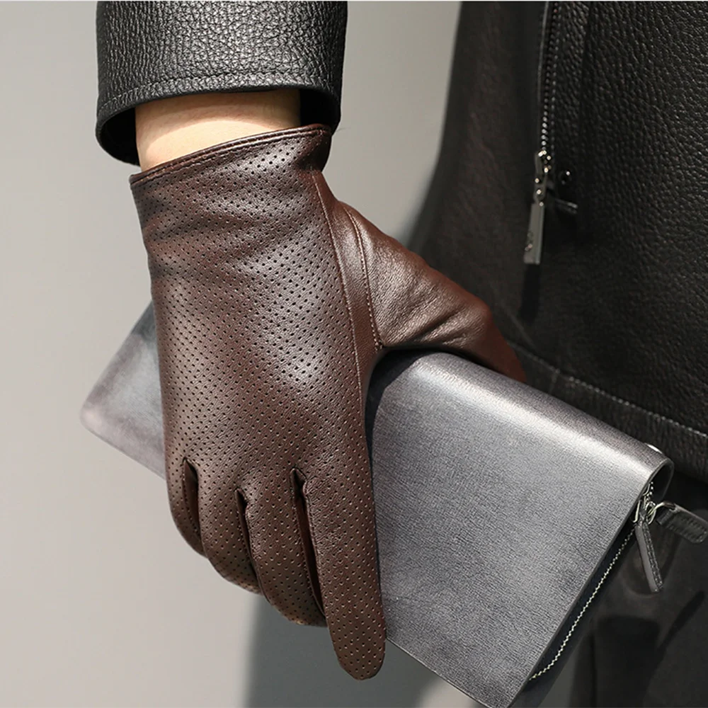 Gants en Cuir Homme au Style Élégant – Coupe Ajustée et Design Raffiné