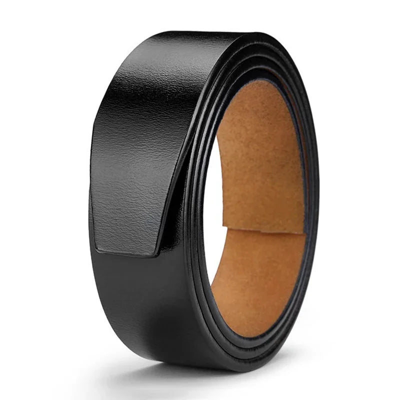 Ceinture en Cuir Homme Sans Boucle – Style Classique