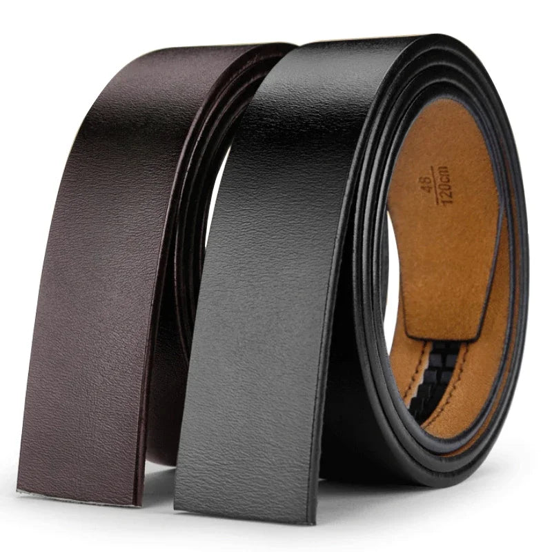 Ceinture en Cuir Homme Sans Boucle – Style Classique
