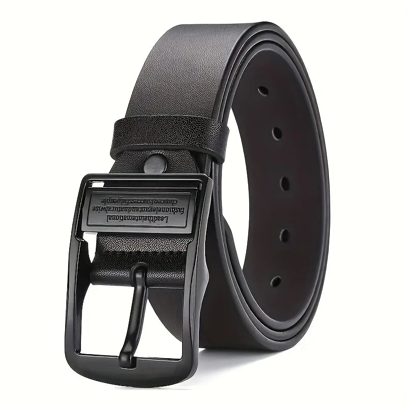 Ceinture en Cuir Homme à Boucle Classique – Style Décontracté et Urbain