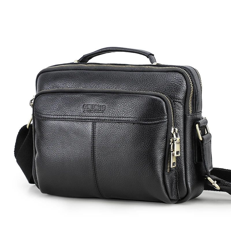 Sac en Cuir Homme Style Vintage – Bandoulière Multi-Compartiments