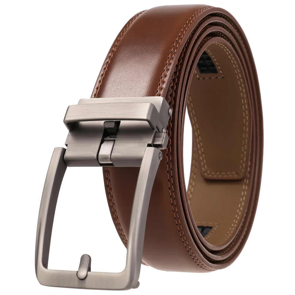 Ceinture en Cuir Homme à Boucle Automatique – Style Moderne et Élégant