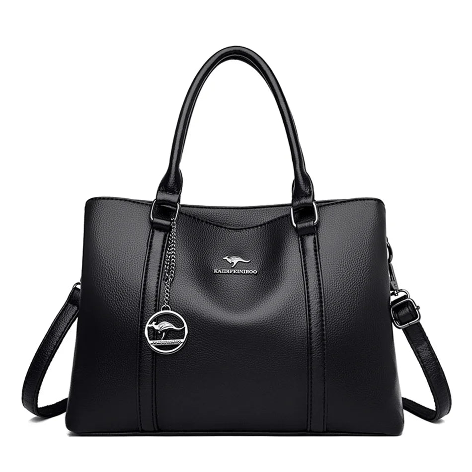 Sac en Cuir Femme Structuré – Anses et Bandoulière Urbaine