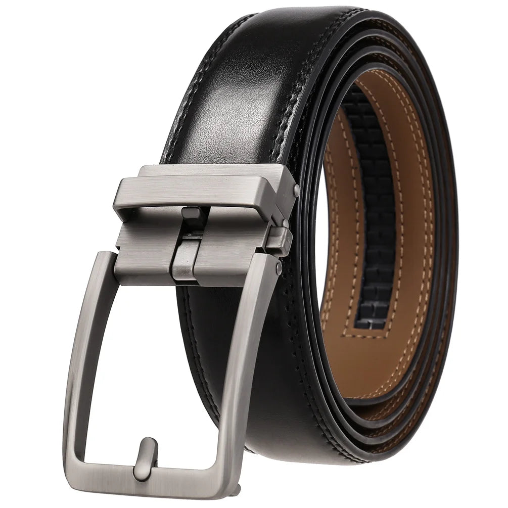 Ceinture en Cuir Homme à Boucle Automatique – Style Moderne et Élégant
