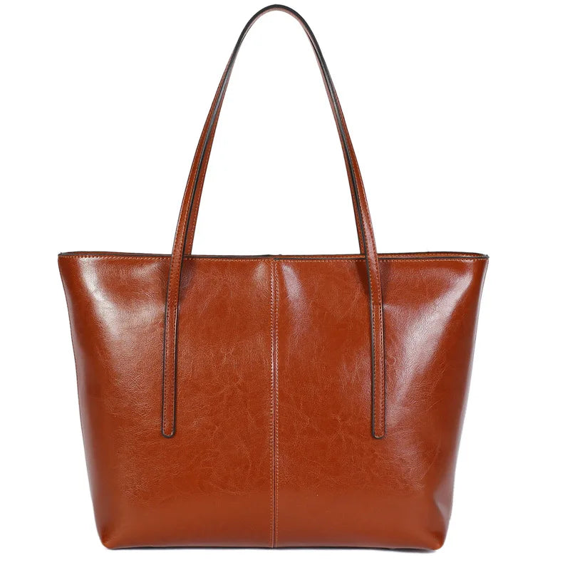Sac en Cuir Femme Format Cabas – Grande Capacité et Style Urbain
