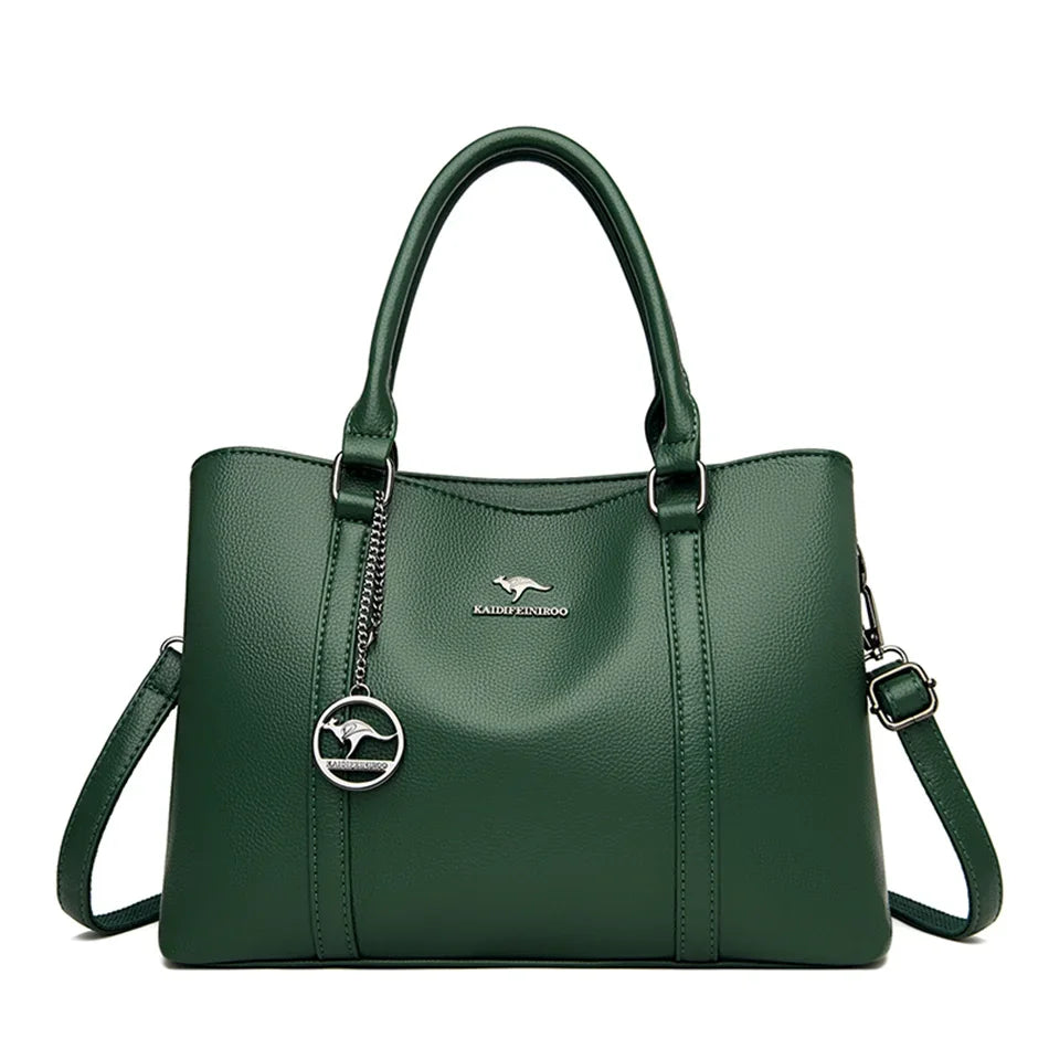 Sac en Cuir Femme Structuré – Anses et Bandoulière Urbaine