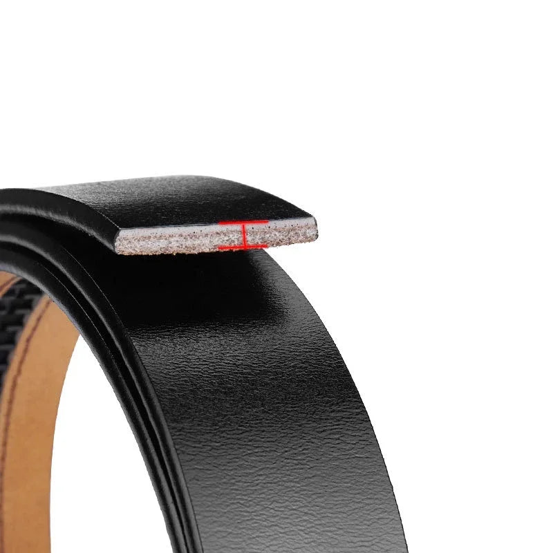 Ceinture en Cuir Homme Sans Boucle – Style Classique