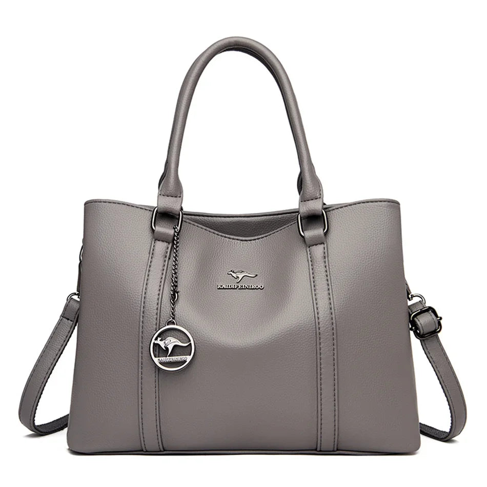 Sac en Cuir Femme Structuré – Anses et Bandoulière Urbaine