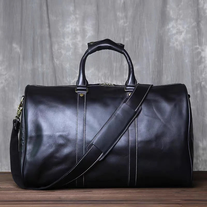 Sac en Cuir Homme de Voyage – Style Rétro Grande Capacité