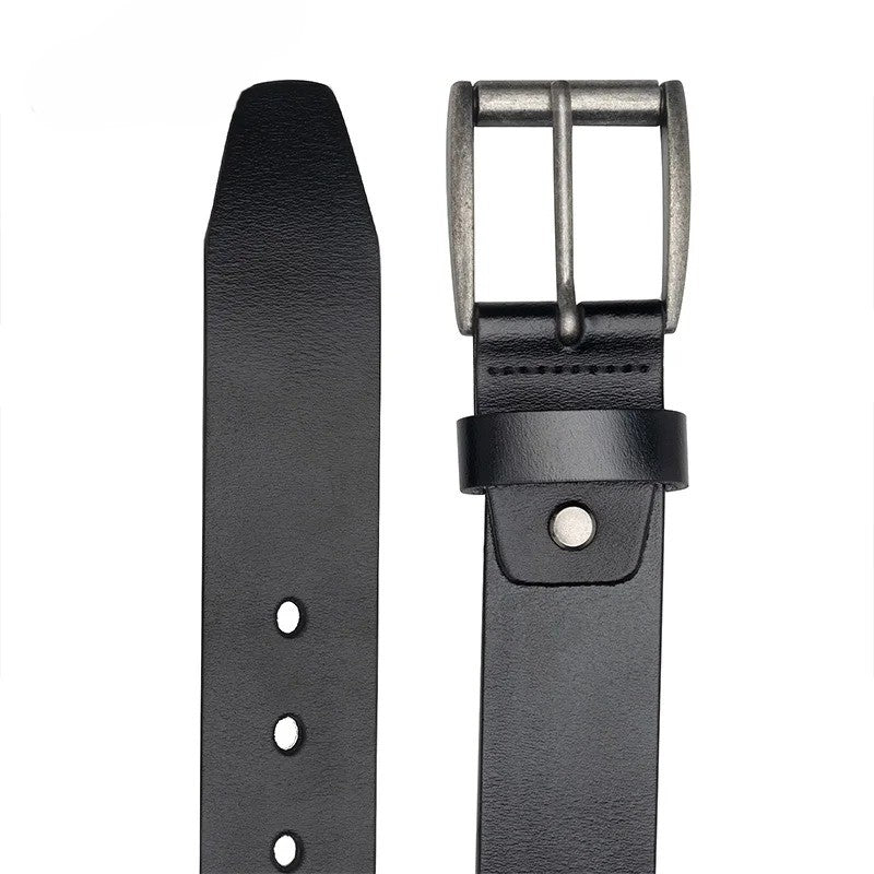 Ceinture en Cuir Homme à Boucle Classique – Style Vintage Décontracté