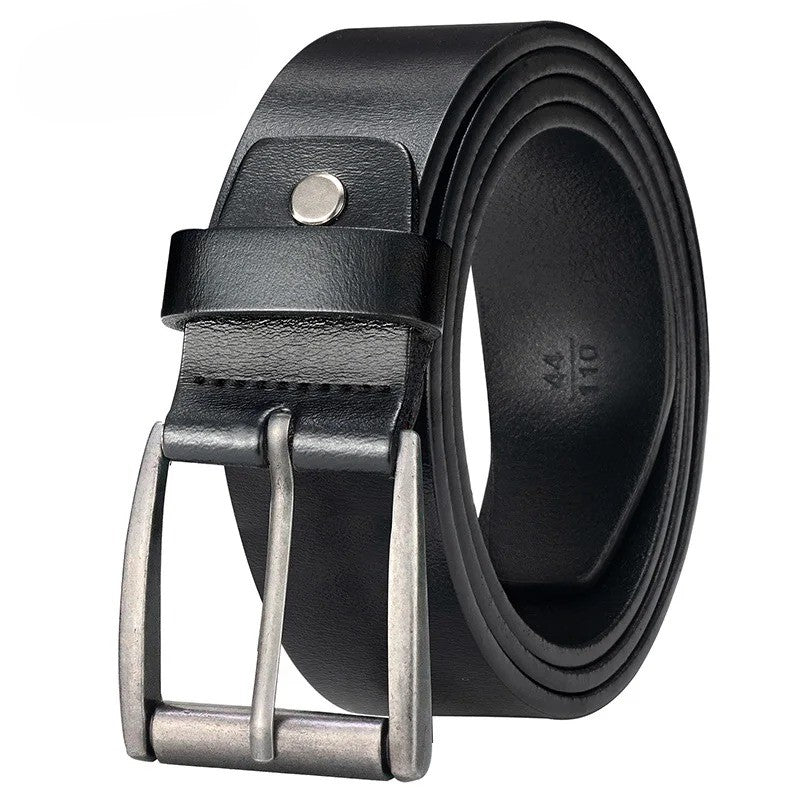 Ceinture en Cuir Homme à Boucle Classique – Style Vintage Décontracté