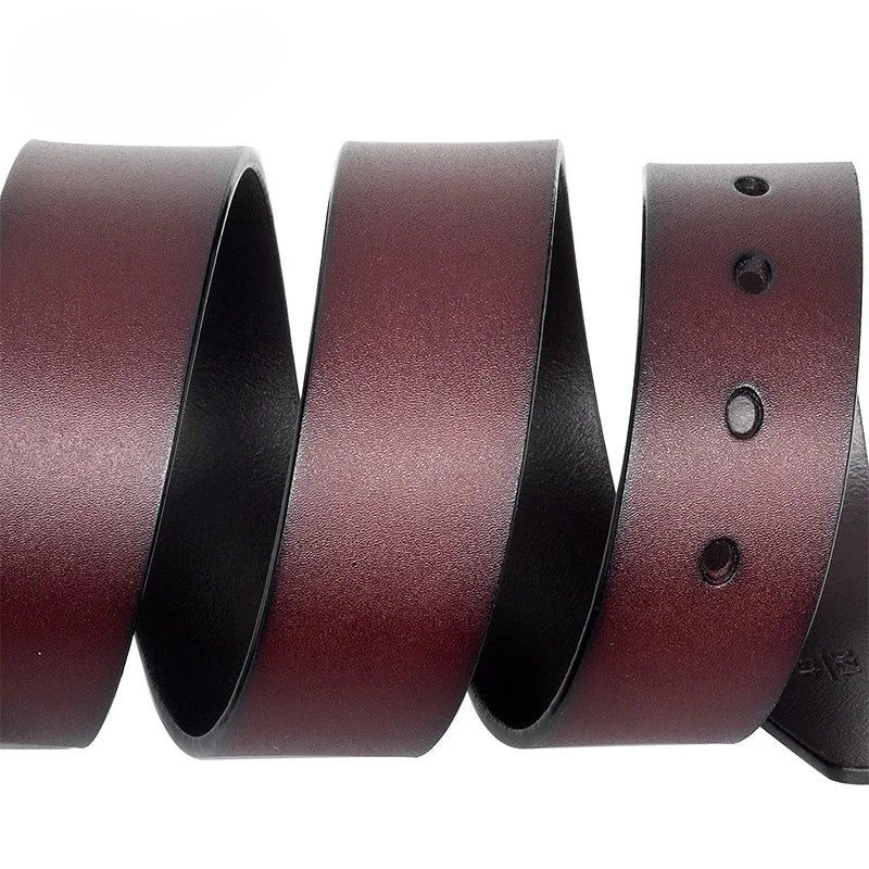 Ceinture en Cuir Homme à Boucle Classique – Style Vintage Décontracté